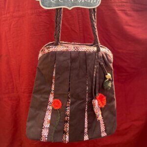 Concubine Handcrafted Bohemian Tote – 70s Retro Tapestry & Braided Bag